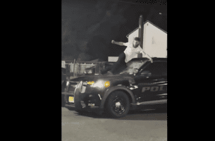 Guy Breaks Police Window And Tried To Steal Their Patrol Car While They Were In it