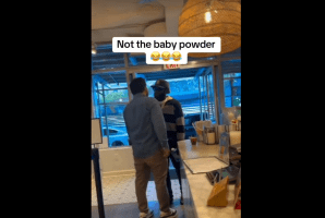 Man Used Baby Powder On Store Owner For Putting Hands On Him In The Store After He Was Told To Get Out