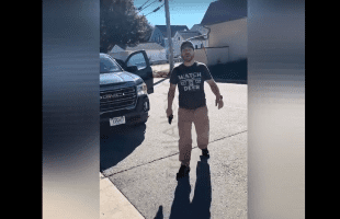 Dude Gets Mad And Pulled His Strap After A Home Owner Told Him To Move His Car From In Front Of His Home