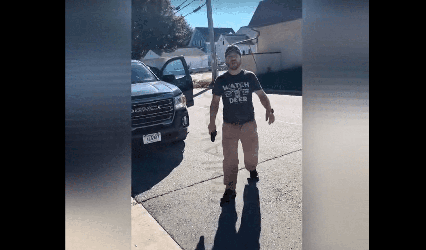 Dude Gets Mad And Pulled His Strap After A Home Owner Told Him To Move His Car From In Front Of His Home