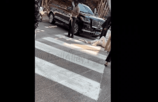 Man Forced A Guy To Get Out The Car And Help After He Laid Out A Woman After He Tried To Run A Light And This How It Ended