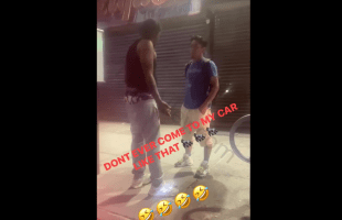 Migrant Tried To Wrong Brother In The Hood And Got Rocked After Touching His Car