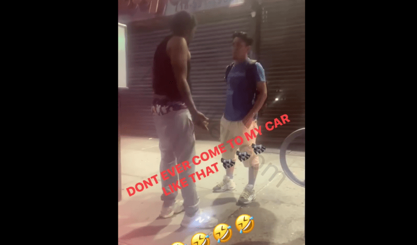 Migrant Tried To Wrong Brother In The Hood And Got Rocked After Touching His Car