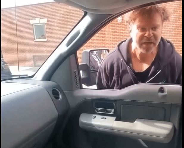 Dude Thought Approaching And Harassing A Man In His Truck Was Gonna Be Safe