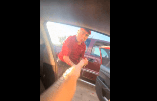 Man Snaps On A Woman After She Kept Talking Crazy To Him After He Walked Off