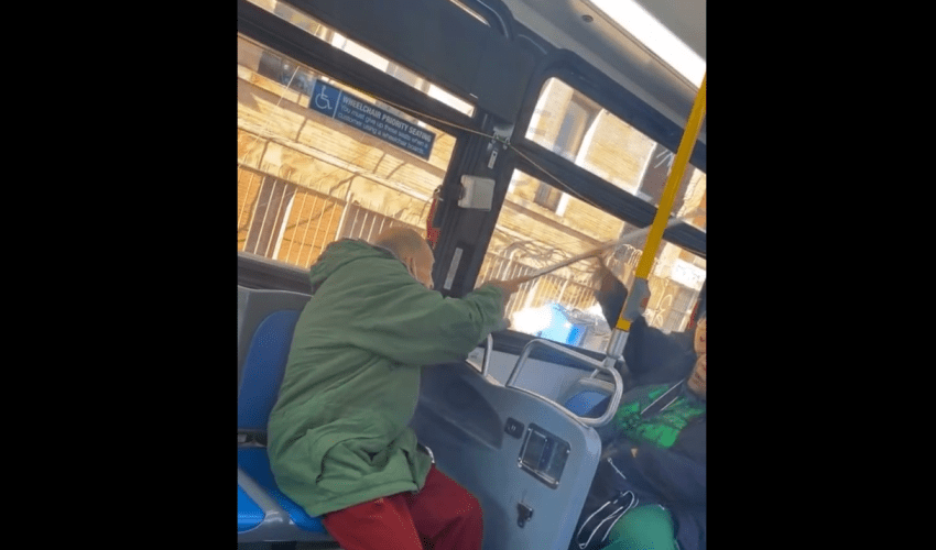 Old Man Aimed At The Wrong Lady And She Took His Cane