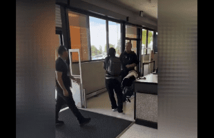 Two Security Guards Was Not Playing With A Guy That Thought He Was Gonna Walk Out With Stolen Items