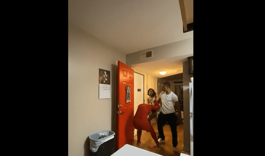 Man And His Girlfriend Beat Up A Girl That Was Laced On Drugs After She Ran In Their Home