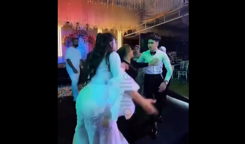 Woman Gets Into A Heated Altercation With Her Husband After Their Wedding