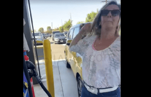Delusional Woman Gets Mad After A Woman Wouldn’t Move Her Car At The Gas Station And Said She Happy Trump Is Back In Office For Her Kind