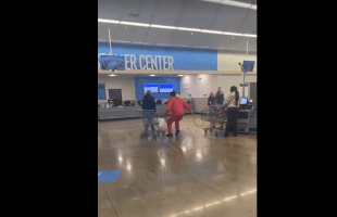 Dude Got Tired Of A Guy Talking Crazy To Him In The Store And Did This After Checking Out