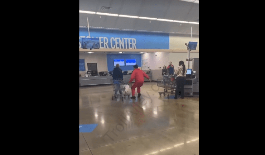 Dude Got Tired Of A Guy Talking Crazy To Him In The Store And Did This After Checking Out