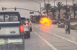 He Will Never Speed And Run A Red Light On A Motorbike Anymore