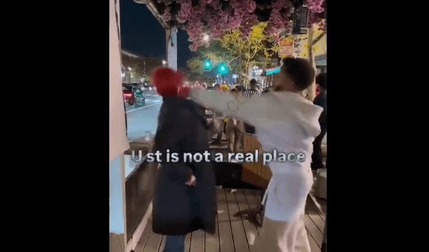 Older Woman Tried To Demand Her Drunk Young Boyfriend To Go Home But It Went All The Way Left