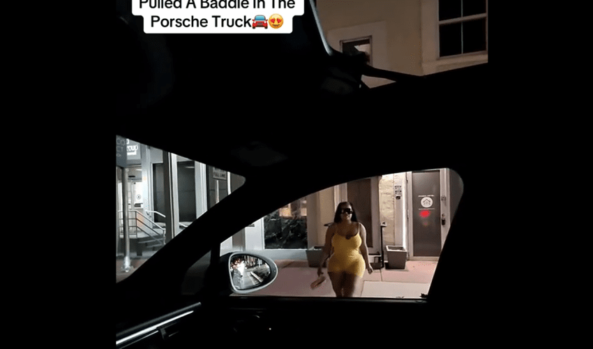 A Girl Was So Easy After A Guy Pulled Up On Her In A New Porsche Truck And Showed Some Money