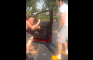 Dude Came Out The Studio And Found A Guy Inside His Car And This How He Handled It