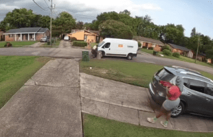 Dude Tried To Give A Woman His Vest To Cover Up While He Was Working And She Stole His Work Van