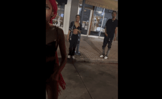 Girl Tried To Protect Her Male Family Member After A Guy Kept Harassing Him In A Car But Ended Up Getting Pushed Down