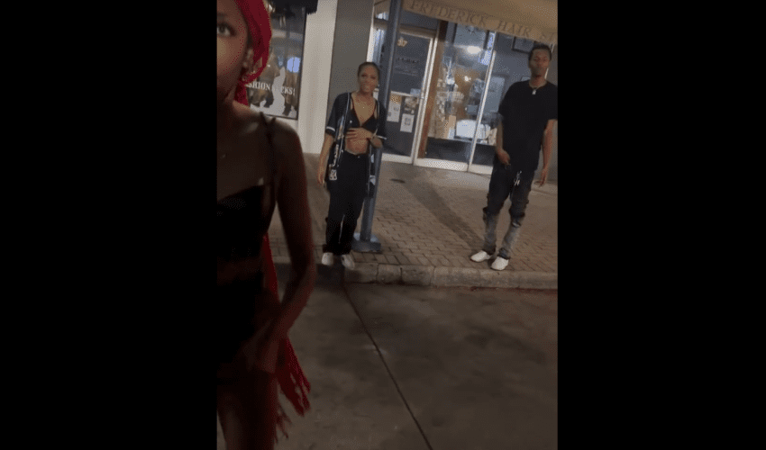 Girl Tried To Protect Her Male Family Member After A Guy Kept Harassing Him In A Car But Ended Up Getting Pushed Down