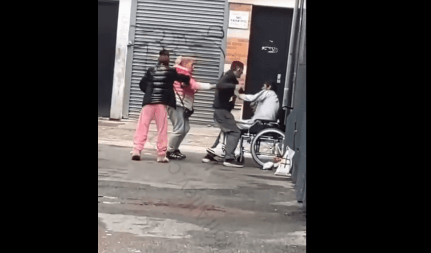 Dude Put The Paws On A Guy In A Wheelchair For  Stealing His Drugs