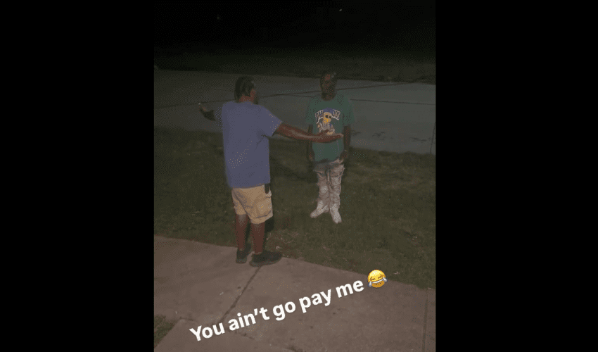 Dude Tried To Confront A Man About His Money In Unstable Condition And Instantly Got Dropped With A Tap