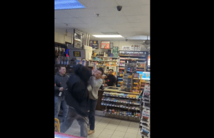 Dude Gets His Face Rocked In The Store For Starting Drama