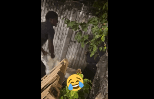 Trash Of Glass Took Him Out