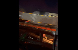 Dude Caught A Freaked Out Guy In Traffic Doing This While Driving His Truck