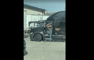 Dude Was Pissed At A Truck Driver After He Refused To Move His Truck