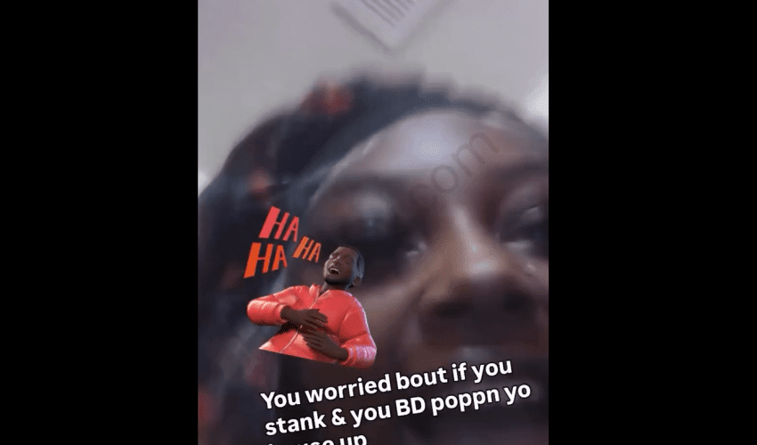 Woman Didn’t Even Duck After Her Babyfather Pulled Up And Sprayed Her House Up While She Was On Live