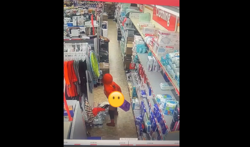 Instead Of Asking To Use The Restroom She Rather Use A Gift Bag In The Store