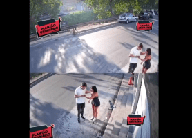 Jealous Man Caught His Ex Girlfriend With Another Man And Quickly Ended Her