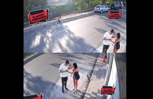 Jealous Man Caught His Ex Girlfriend With Another Man And Quickly Ended Her
