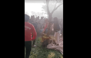 Man And Woman Tied To Tree And Pays The Consequences For Stealing In India