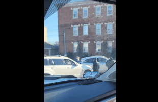 Two Young Boys Gets Pepper Sprayed After They Tried To Get At A Man In Traffic For Disrespecting Their Mother