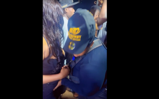 Female Security Guard In Africa Checking Every Part Of A Woman Before She Let Them In
