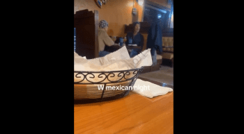 White Guy Gets Cups Thrown At Him In A Mexican Restaurant After He Tried To Make A Hispanic Woman Shut Up