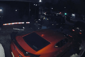 Masked Men Tell Owner To Back In The House While Breaking Into His Cars