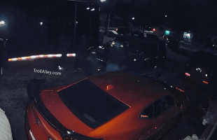 Masked Men Tell Owner To Back In The House While Breaking Into His Cars