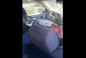 Man That Caused A Big Wreck Gets Caught Tweaking In The Car