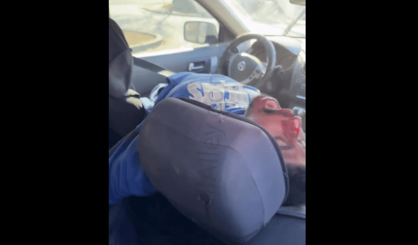 Man That Caused A Big Wreck Gets Caught Tweaking In The Car