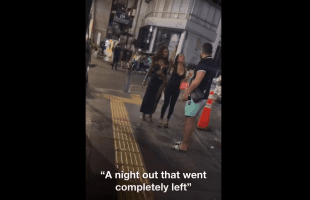 Two Women Thought It Was Ok To Run After A Man After He Walked Off During The Altercation