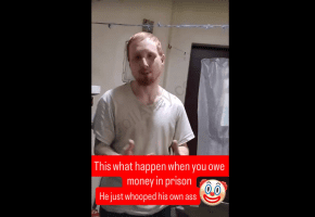 He Just Did This To Himself After He Owed Money To Another Inmate In Prison