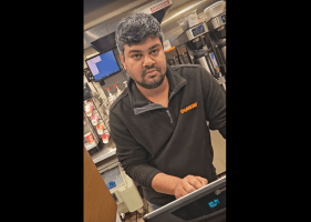 Woman Goes Off On Dunkin Donut Employee For Sending A Man In The Restroom Behind Her