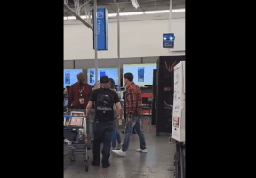Dude Spit And Ran After Spitting On A Man During A Altercation In Walmart