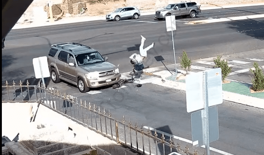 Dude Forgot To Look Both Ways Before Crossing