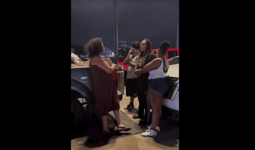 Drunk Girl Kept Getting Up After She Kept Getting Pushed Down For Harassing Random Stud