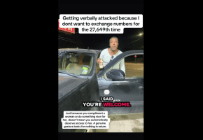 Dude Goes Off On A Woman That Disrespected Him After He Gave Her A Compliment For Holding The Door Open For Him