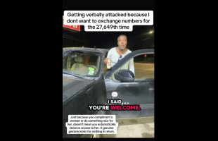 Dude Goes Off On A Woman That Disrespected Him After He Gave Her A Compliment For Holding The Door Open For Him