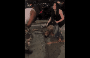 Woman Stays By Her Boyfriend Side After He Got Slept By A Man For Trying To Show Out In Front Of His Girlfriend